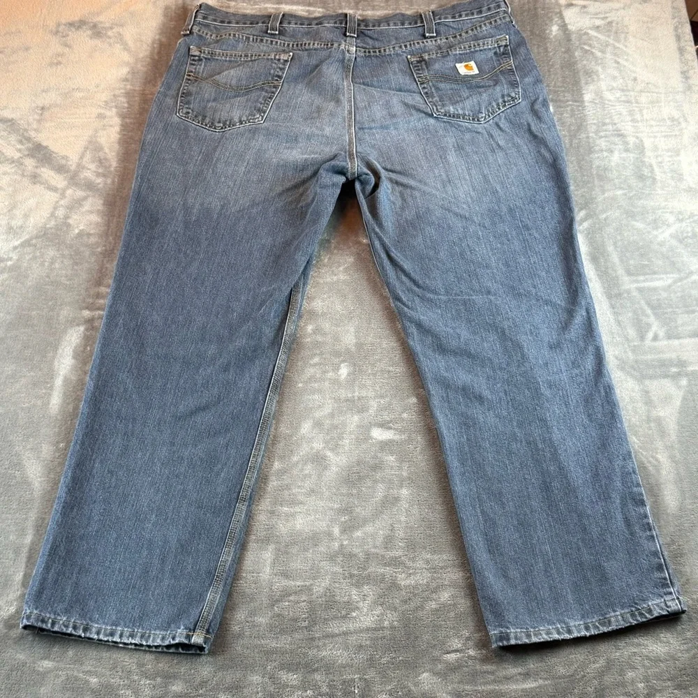Carhartt Men's Jeans Relaxed Fit Straight Leg Size 42X32‎ Dark Wash